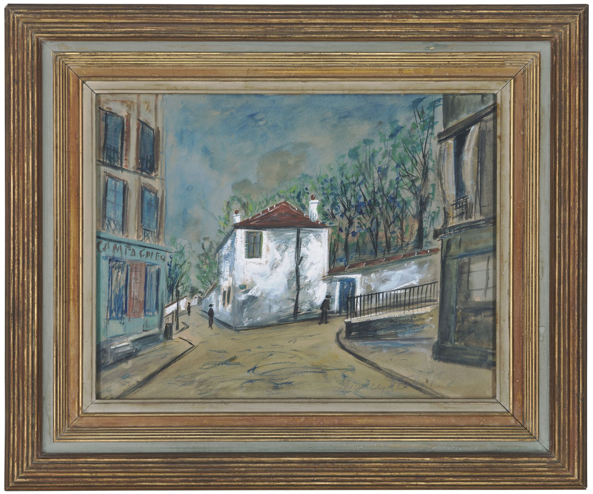 MAURICE UTRILLO - Crayon, aquarelle et gouache sur papier