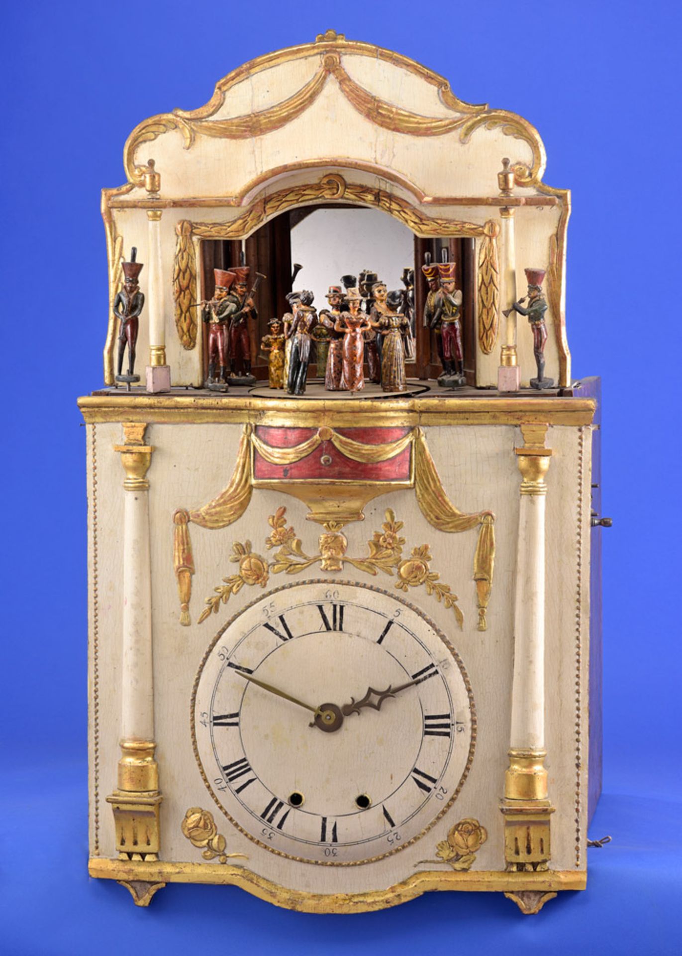 Schwarzwälder Flötenuhr mit originalem Unterbau Um 1800 - Image 3 of 6