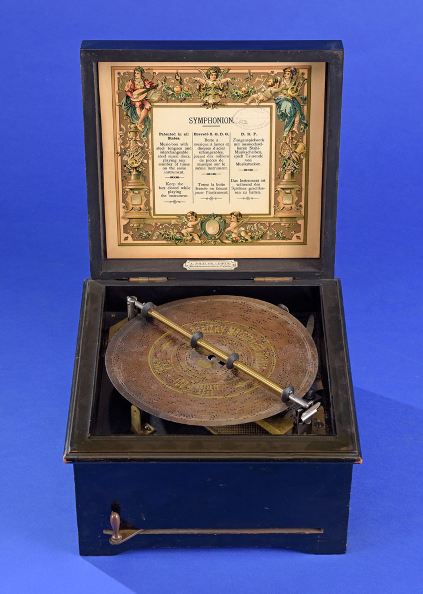 Symphonion (Brevete Patent) Plattenspieluhr Um 1900