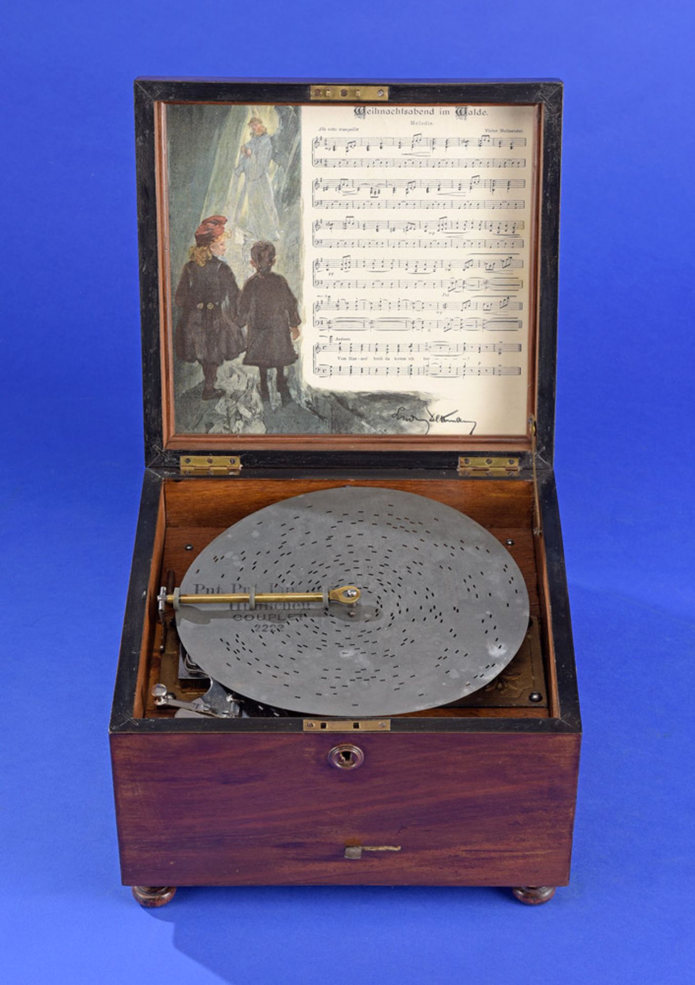 Zwei Plattenspieluhren ,,Troubadour´´ mit Glockenspiel Um 1900 - Bild 2 aus 6