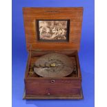 Polyphon-Plattenspieluhr mit 14 Platten Um 1900