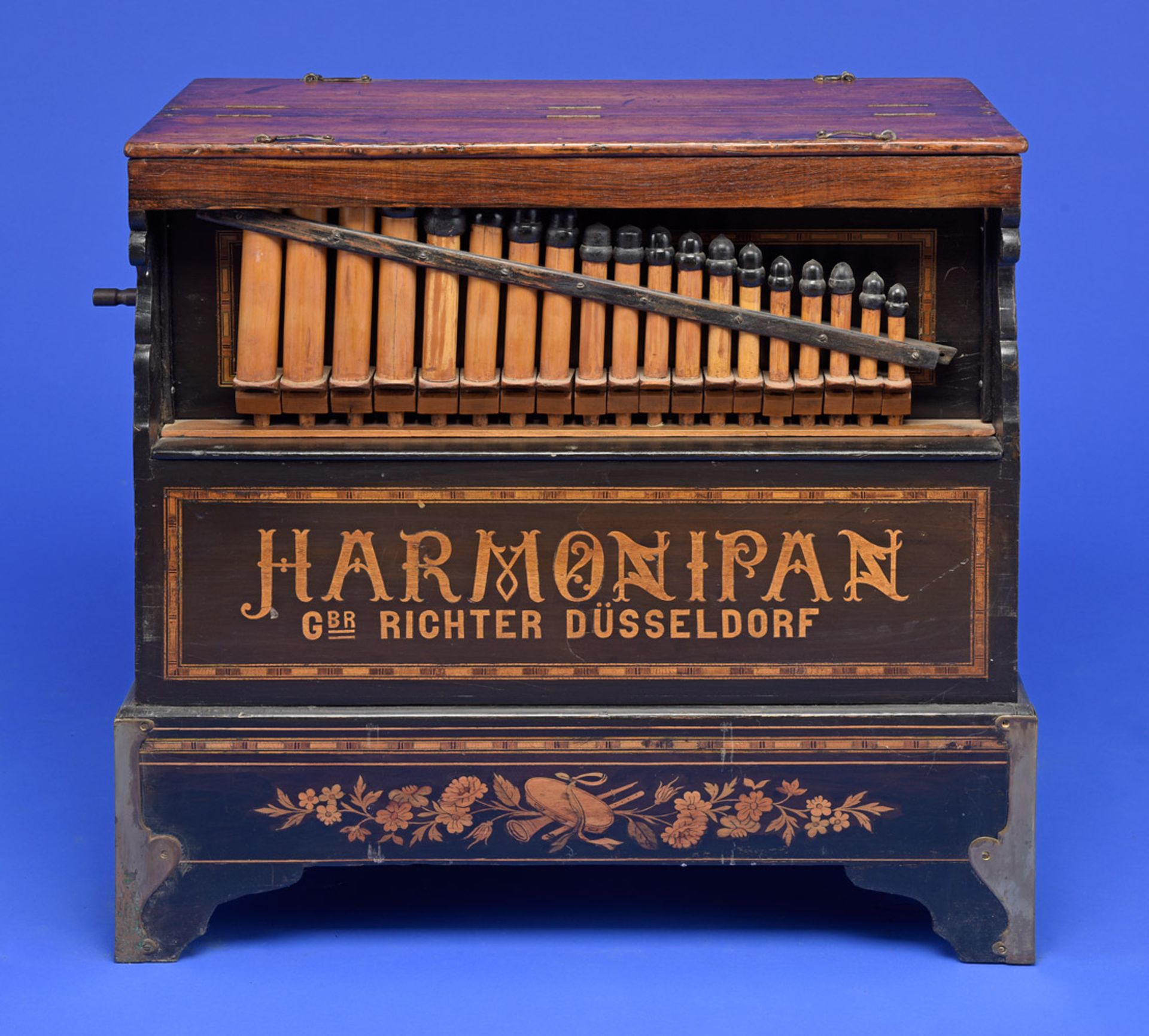 Walzendrehorgel ,,Harmonipan´´ von Gebrüder Richter in Düsseldorf Um 1900