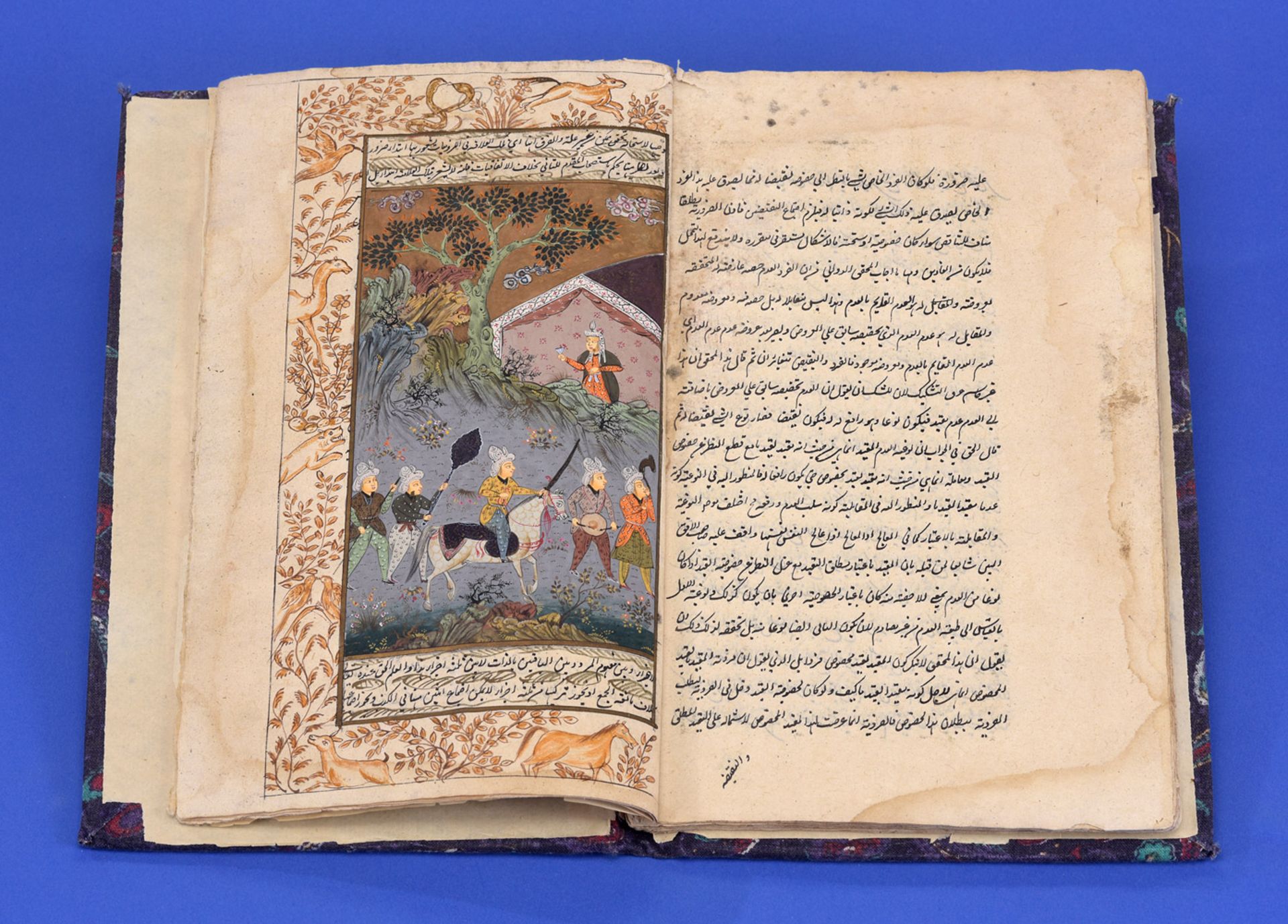 Persisches Manuskript mit 10 Miniaturen