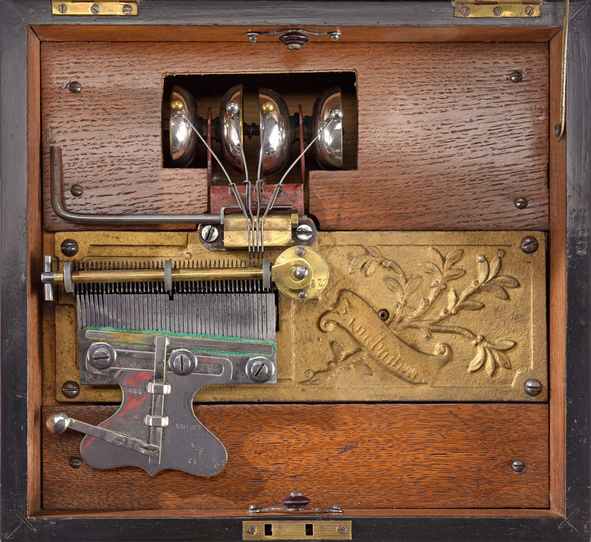 Zwei Plattenspieluhren ,,Troubadour´´ mit Glockenspiel Um 1900 - Bild 6 aus 6