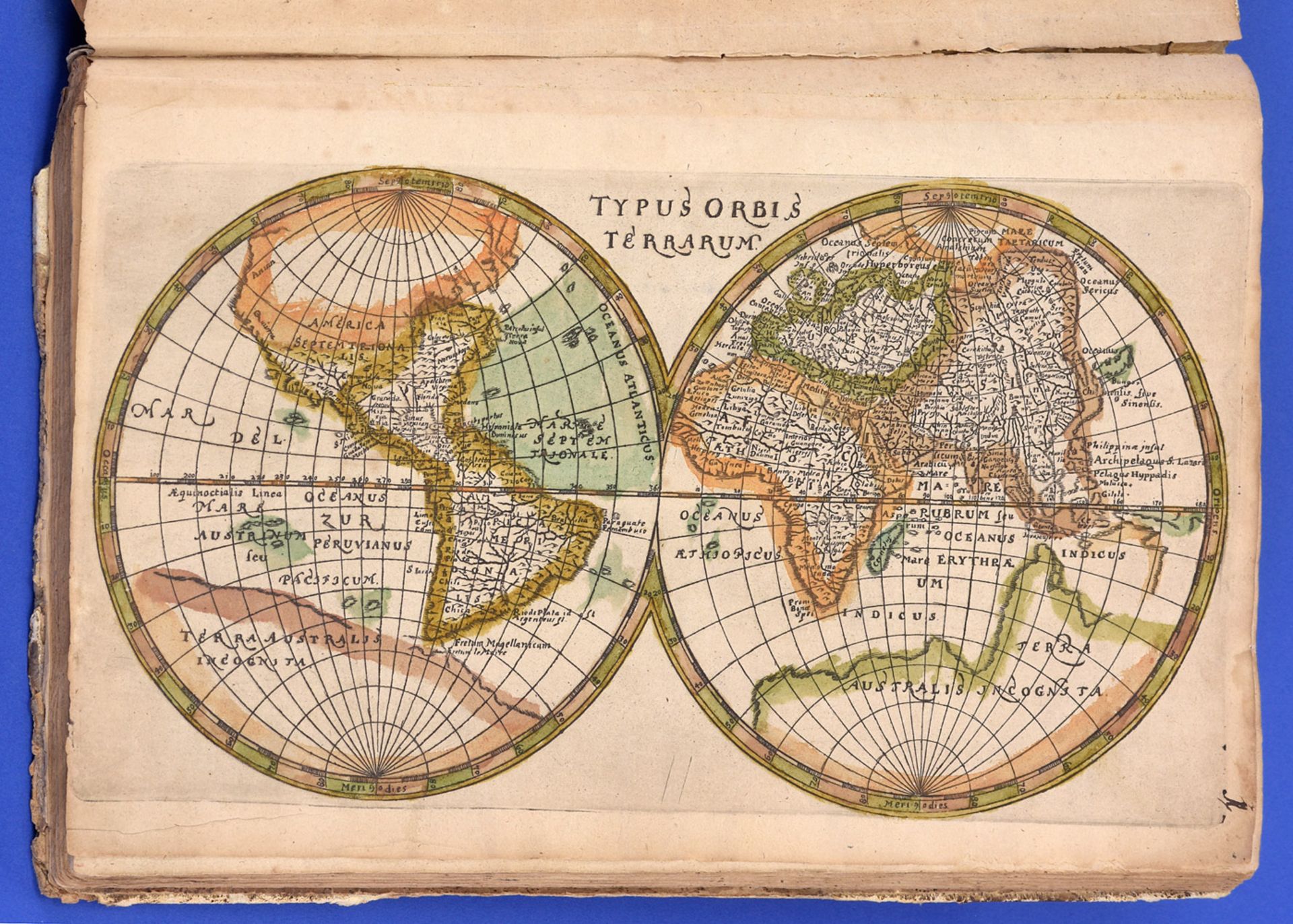 Atlas mit 42 Kupferstich-Landkarten 17. Jhdt.