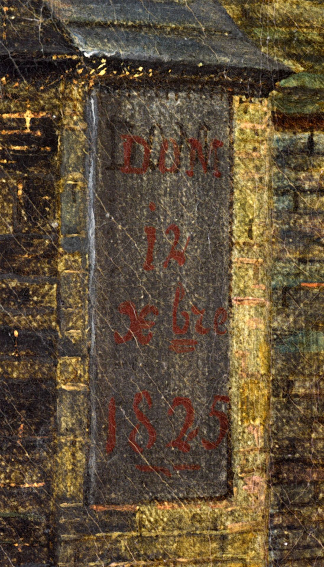 Undeutlich monogrammiert Datiert 1825 - Image 3 of 4