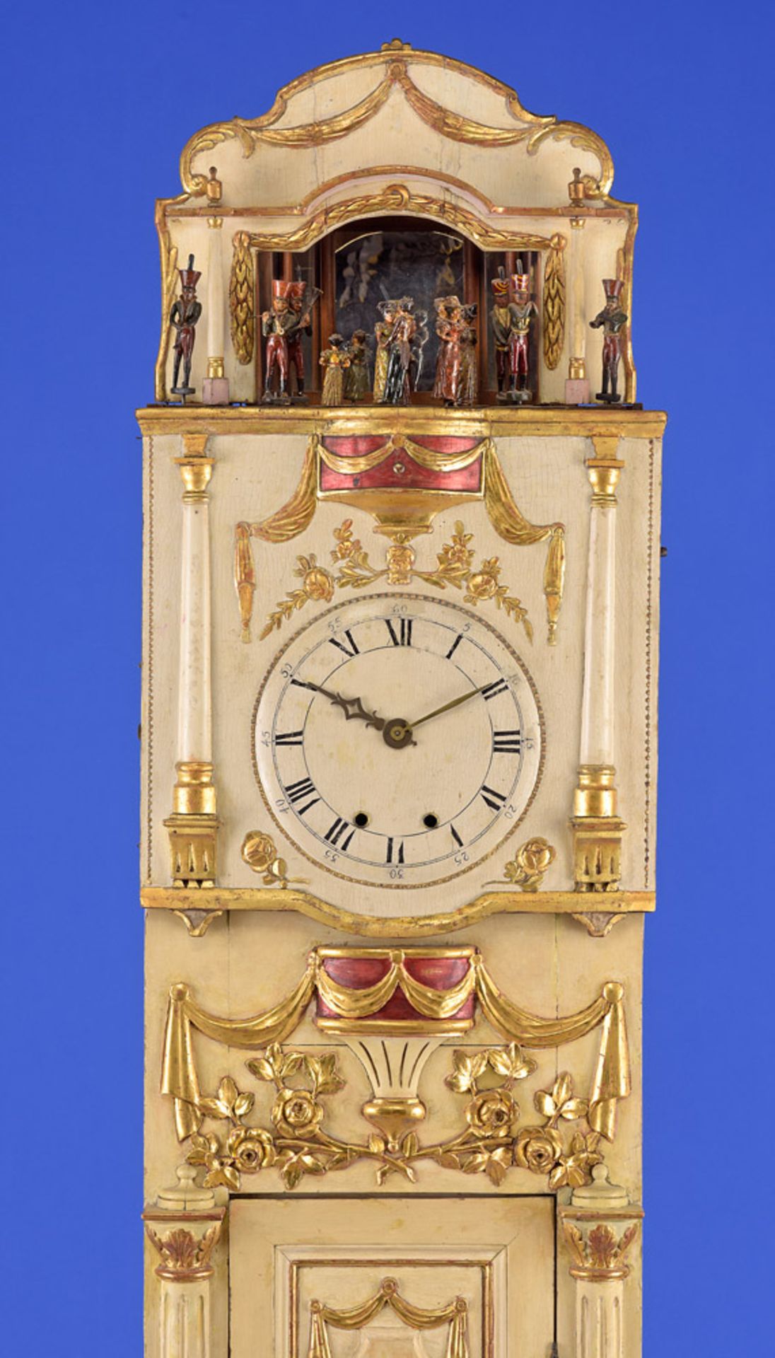 Schwarzwälder Flötenuhr mit originalem Unterbau Um 1800 - Image 2 of 6