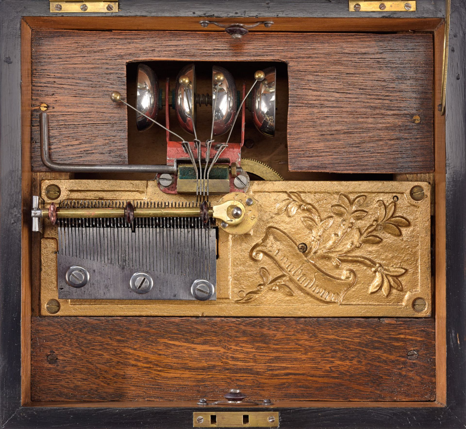 Zwei Plattenspieluhren ,,Troubadour´´ mit Glockenspiel Um 1900 - Bild 5 aus 6