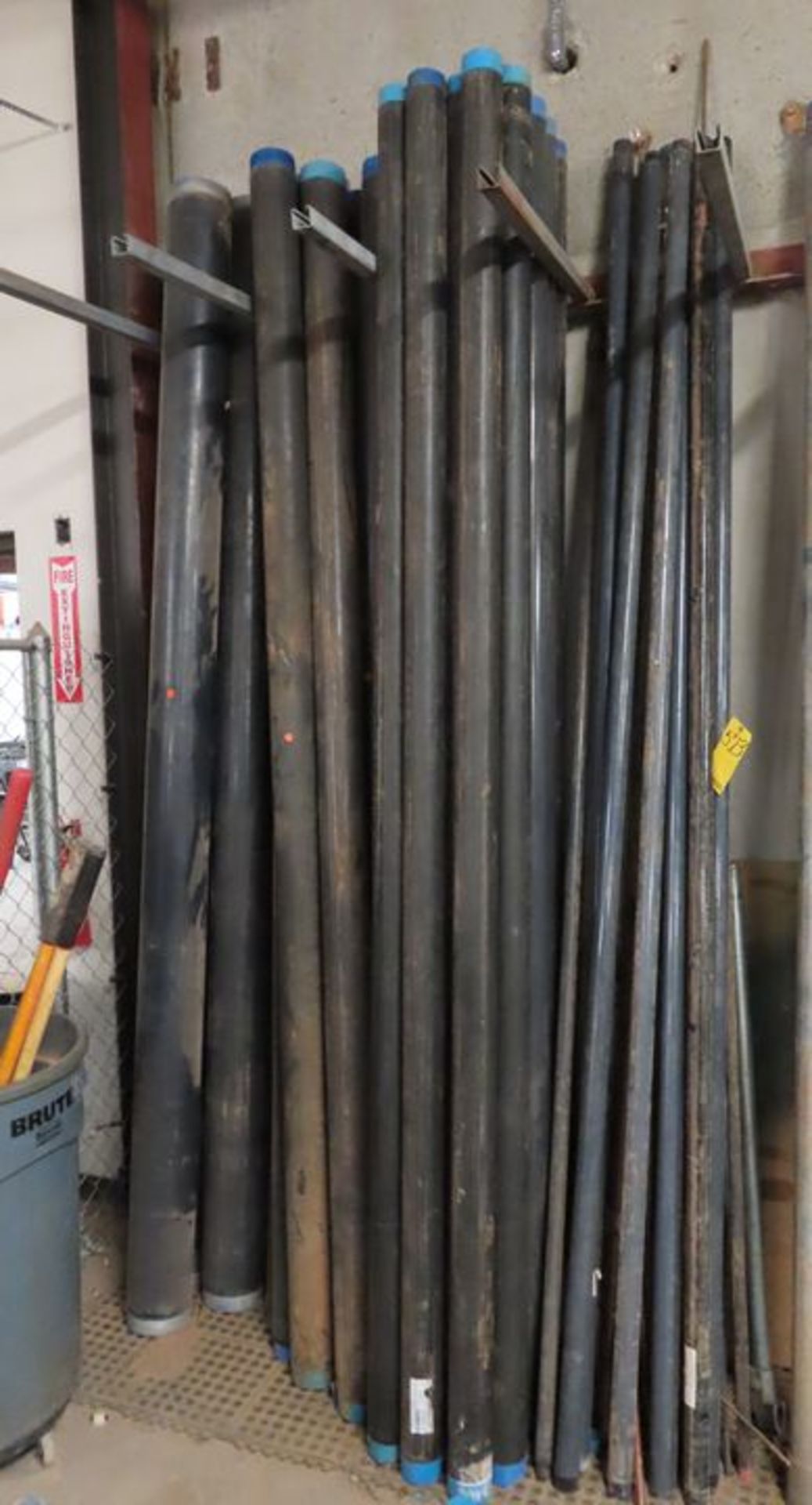 LOT BLACK IRON PIPE, 10' JOINTS, 1-1/2" - 6"