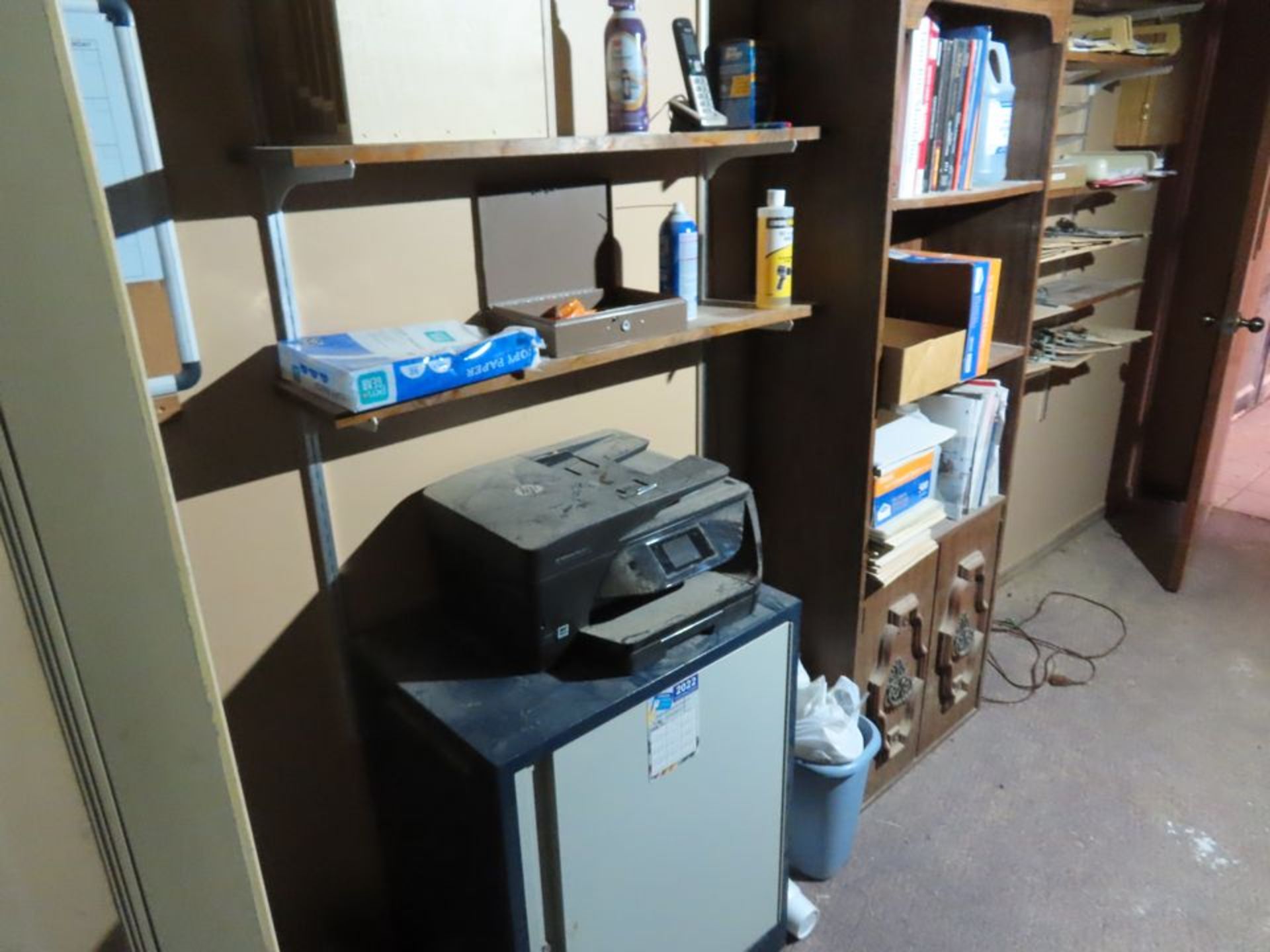 REMAINING ITEMS IN OFFICE TO INCLUDE (3) DESKS, - Image 3 of 5