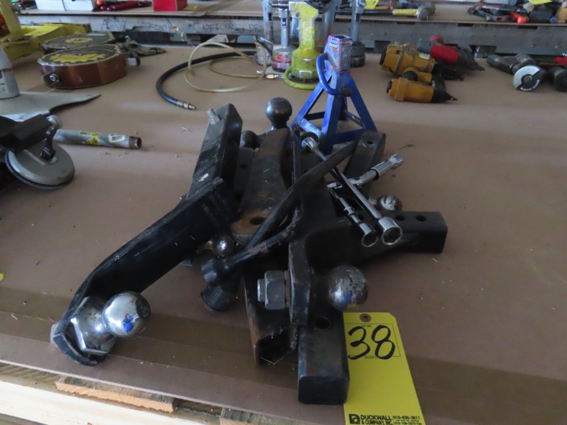LOT RECEIVER HITCHES, LUG WRENCHES, ETC.
