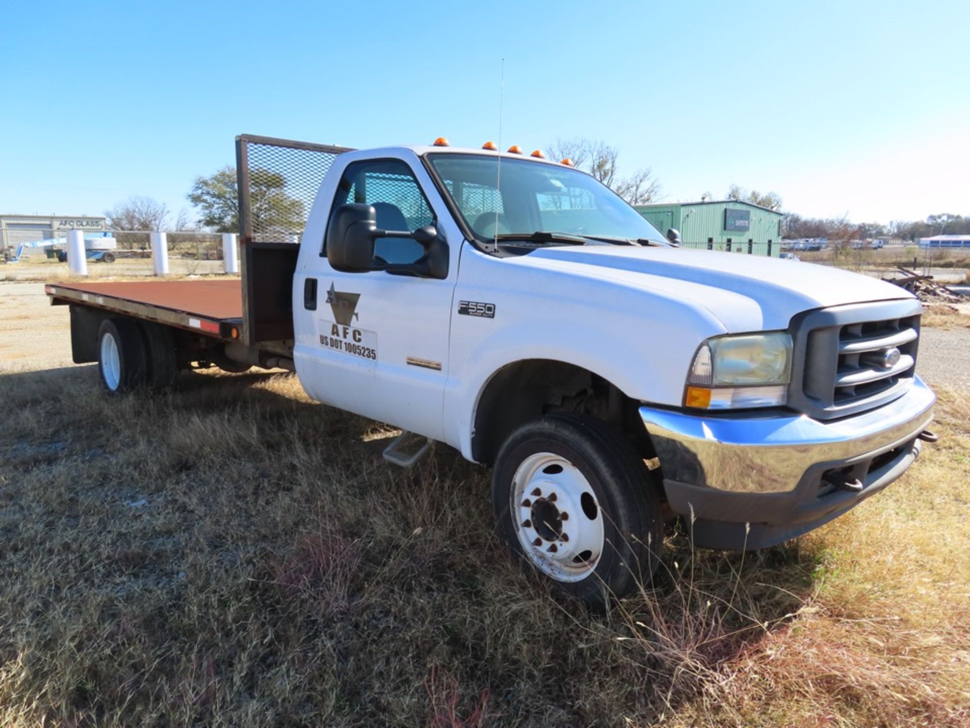 2004 FORD F550XL FLATBED TRUCK, VIN# 1FDAF56P04EB24794, 228,693 MILES