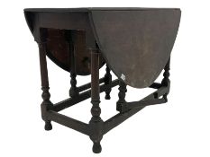 18th century oak gate leg table