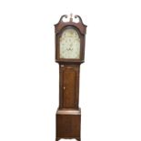 A 19th century oak and mahogany longcase clock by William Pybus