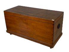 Victorian stained pine blanket box