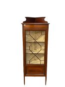 Ernest Firth - early 20th century mahogany corner display cabinet