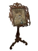 Victorian rosewood and brass music stand