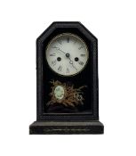 A 19th century two train German shelf clock