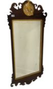 Large Chippendale style wall hanging mirror