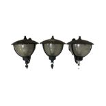 Three outdoor wall lights