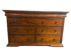 Mahogany eight drawer chest