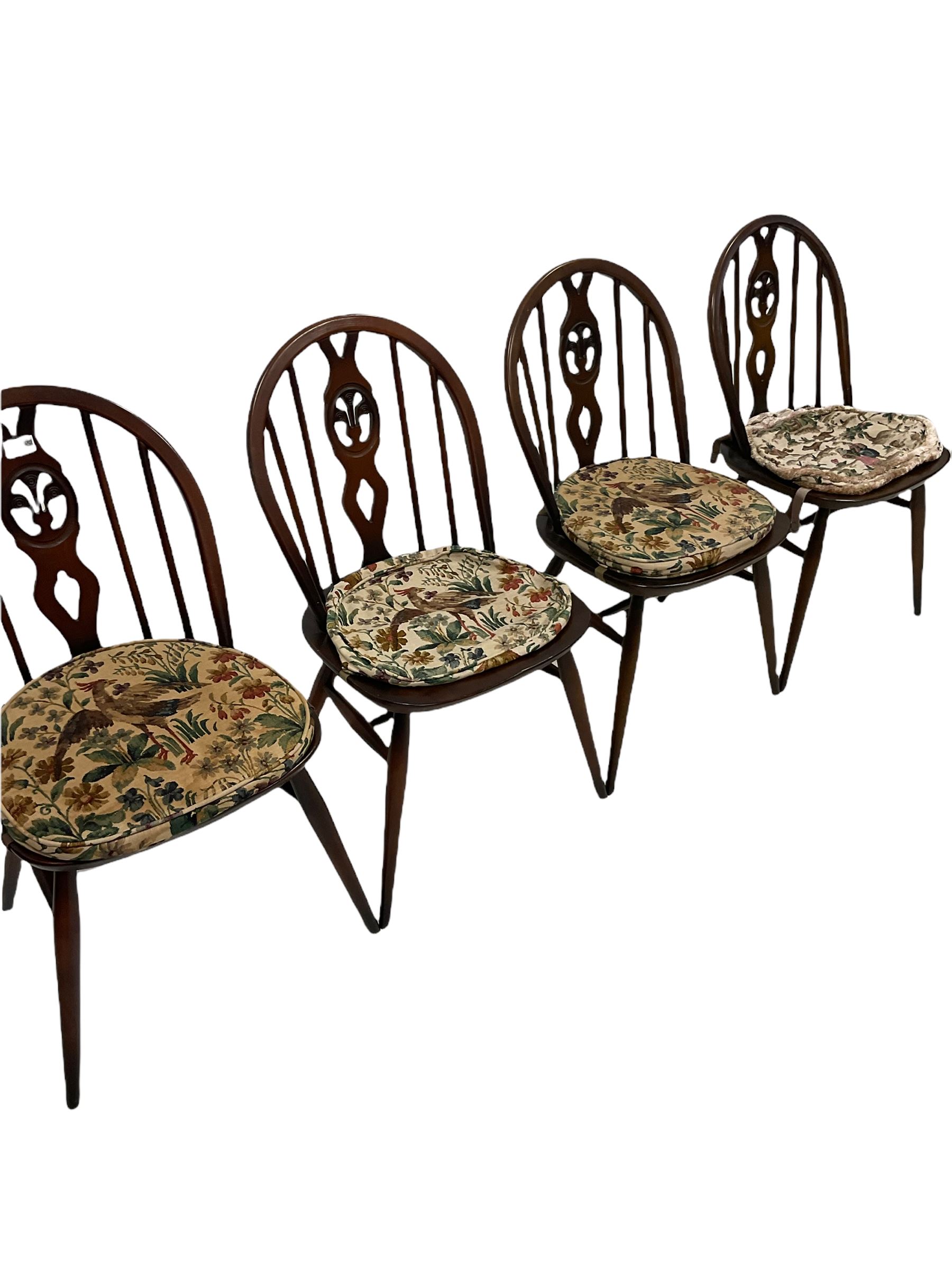 Set of four Ercol dining chairs - Image 2 of 2