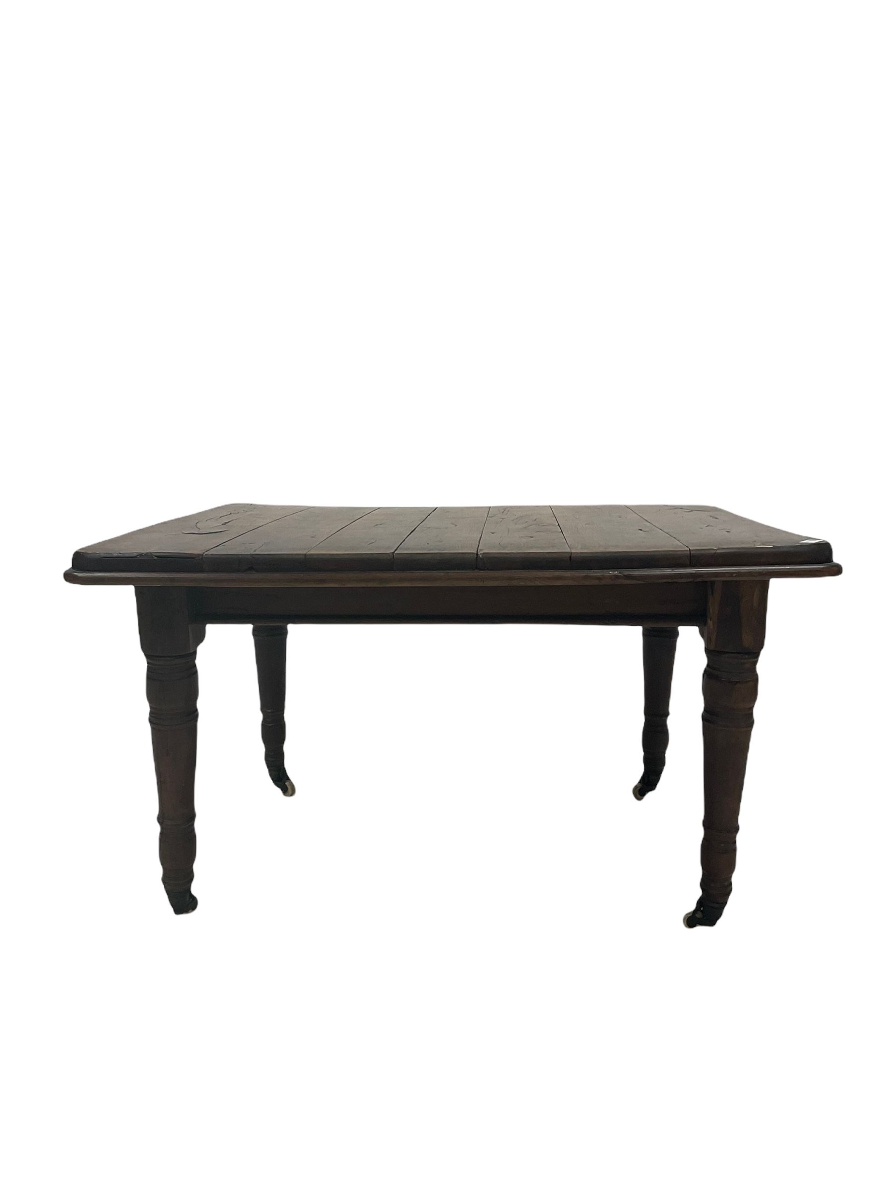 19th century yew dining table