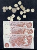 Four Hollom ten shilling notes