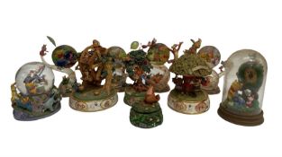 Winnie The Pooh Collectables including a set of four Bradford Exchange 'Swirling Through the Seasons