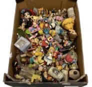 Quantity of Disney and other figures including Lion King bisque figures