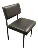 Black leather chair