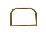 Golden framed bevelled edge mirror