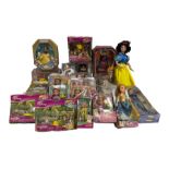 Group of Disney figures including various Disney Princesses