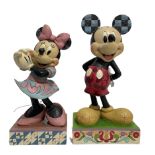 Two large Disney Traditions 'Showcase Collection' figures 'All Smiles' and 'The Main Mouse' H63cm ma