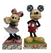 Two large Disney Traditions 'Showcase Collection' figures 'All Smiles' and 'The Main Mouse' H63cm ma