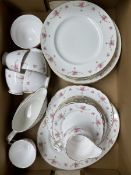 Royal Osborne floral pattern tea and dinner ware