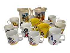 Group of Robertson's Golly mugs