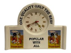 Golden Shred Golly advertising clock