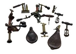 Various shotgun cartridge re-loading tools