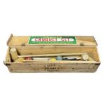 Jaques of London croquet set in original pine box