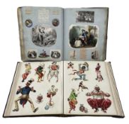 William IV leather bound scrap album c. 1835