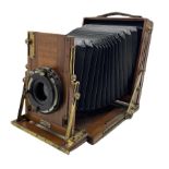 Gandolfi Precision mahogany plate camera with brass fittings