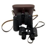 Two pairs of Carl Zeiss Jena binoculars: Jenoptem 10x50W and Deltrintem 8x30