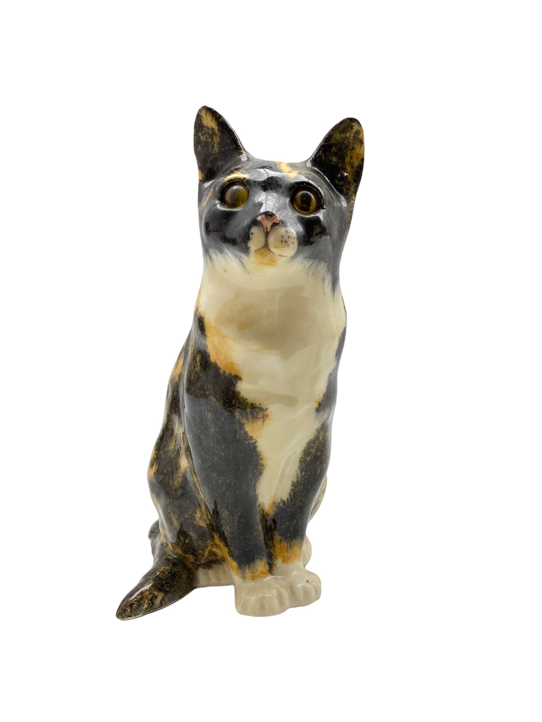 Winstanley pottery model of a seated Cat