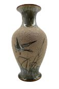 Doulton Lambeth stoneware vase by Florence Barlow