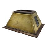 World War I brass canted rectangular cigar box