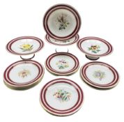 19th century porcelain dessert service