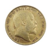 King Edward VII 1902 gold half sovereign