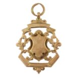 9ct rose gold medallion pendant by William James Dingley