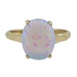 9ct gold oval opal ring